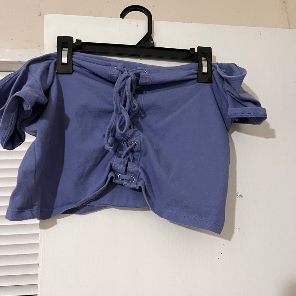 Charlotte Russe violet crop top